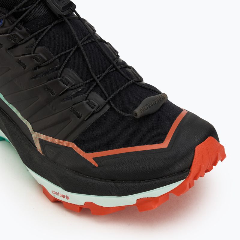 Дамски обувки за бягане Salomon Thundercross black/cherry tomato/electric green 7