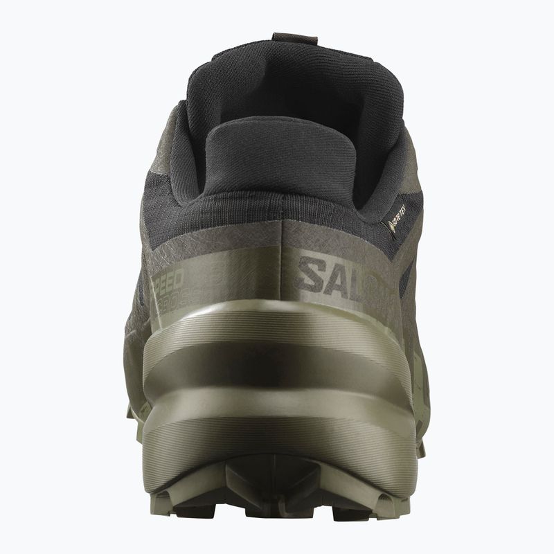 Мъжки маратонки за бягане Salomon Speedcross 6 GTX черно/торф/дълбоко лишейно зелено 4