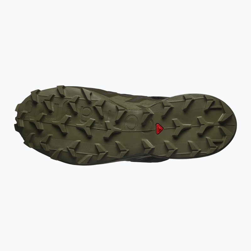 Мъжки маратонки за бягане Salomon Speedcross 6 GTX черно/торф/дълбоко лишейно зелено 5