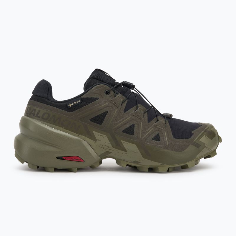 Мъжки обувки за бягане Salomon Speedcross 6 GTX black/peat/deep lichen green 2