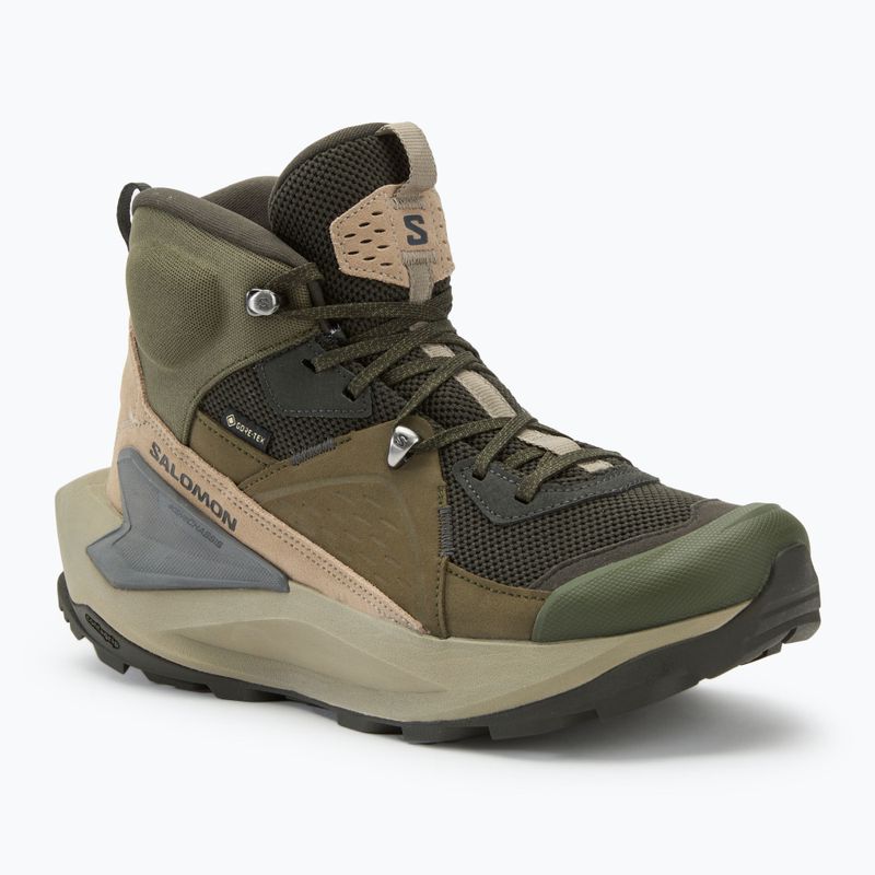 Мъжки туристически обувки Salomon Elixir Mid GTX peat/vintage khaki/castlerock