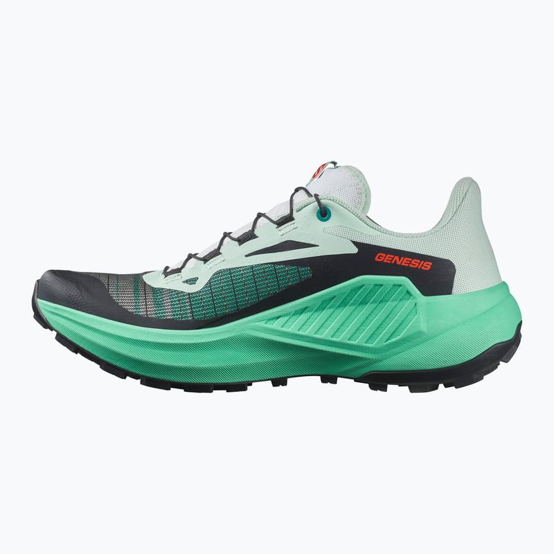 Salomon Genesis bay/electric green/cherry дамски обувки за бягане 10