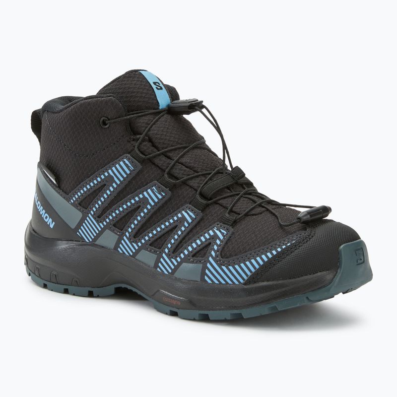 Детски обувки за трекинг Salomon XA PRO V8 Mid WP black/neptune/alaskan blue