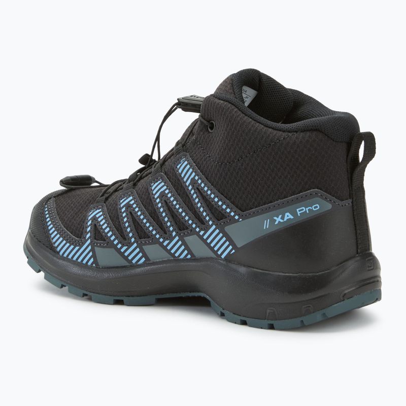 Детски обувки за трекинг Salomon XA PRO V8 Mid WP black/neptune/alaskan blue 3