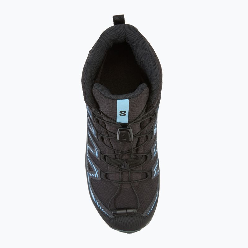 Детски обувки за трекинг Salomon XA PRO V8 Mid WP black/neptune/alaskan blue 5