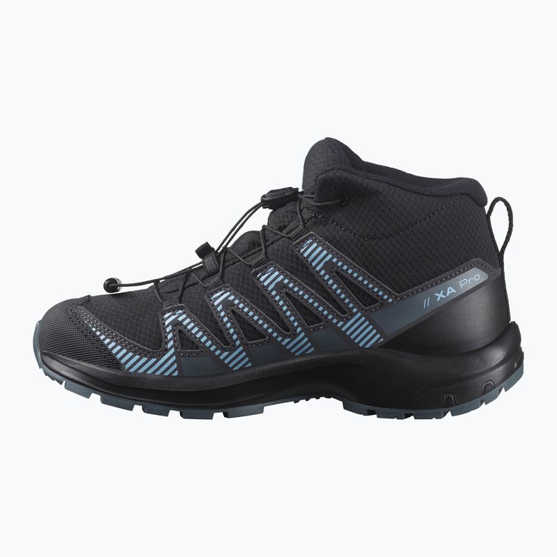 Детски обувки за трекинг Salomon XA PRO V8 Mid WP black/neptune/alaskan blue 10