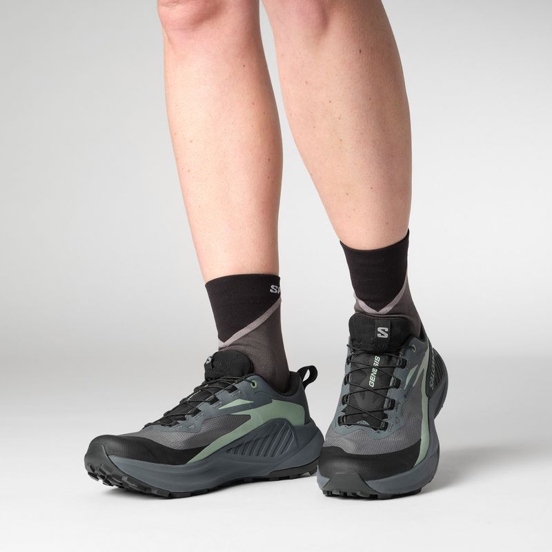 Salomon Genesis GTX дамски обувки за бягане turbulence/black/green milieu 3