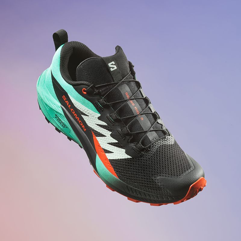 Мъжки обувки за бягане Salomon Sense Ride 5 black/bay/cherry tomato 14