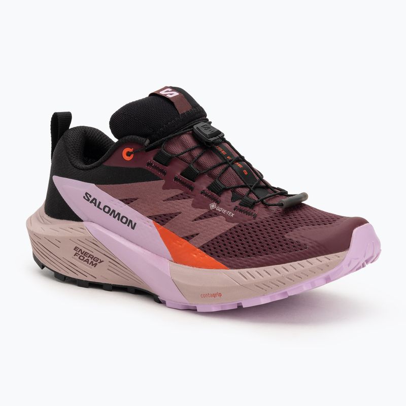 Salomon Sense Ride 5 GTX дамски обувки за бягане catawba grape/orchid bouquet/cherry tomato