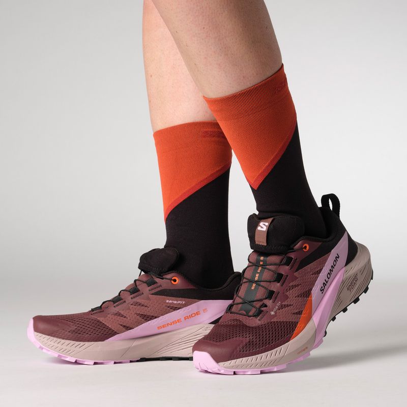 Salomon Sense Ride 5 GTX дамски обувки за бягане catawba grape/orchid bouquet/cherry tomato 10