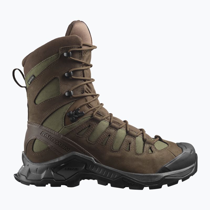 Salomon Quest Tracker High GTX туристически обувки земно кафяво/зелено 8