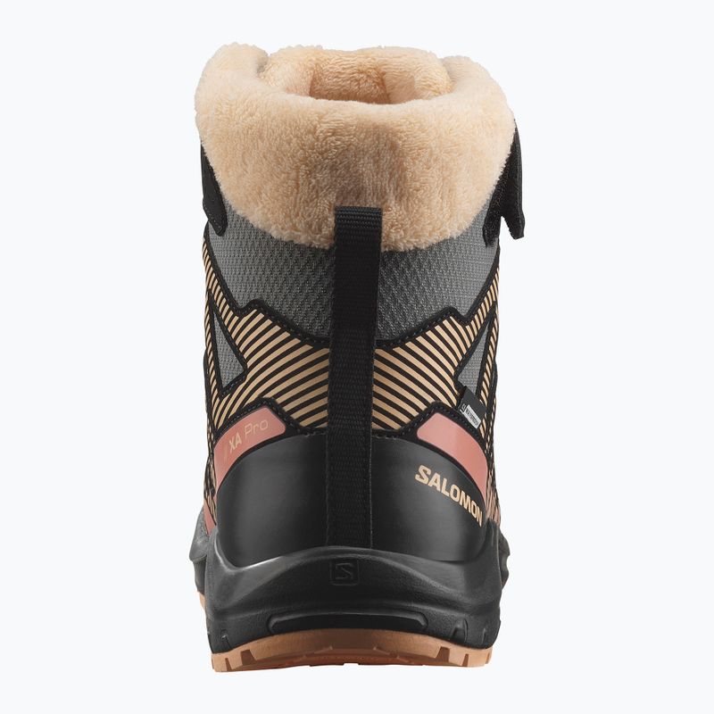 Детски обувки за трекинг Salomon XA Pro V8 Winter CSWP pewter/black/peach fuzz 10