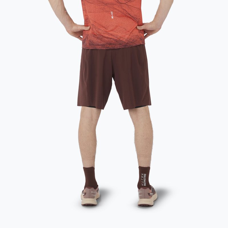 Мъжки къси панталони за бягане Salomon S/Lab Ultra 2IN1 decadent chocolate 2