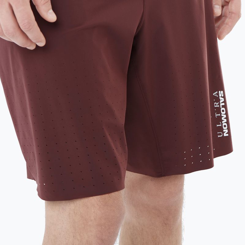 Мъжки къси панталони за бягане Salomon S/Lab Ultra 2IN1 decadent chocolate 4