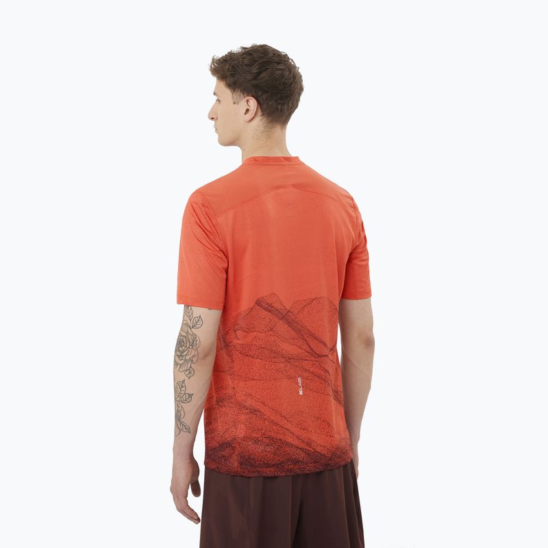 Мъжка тениска за бягане Salomon S/Lab Ultra Tee Aop burnt sienna 2