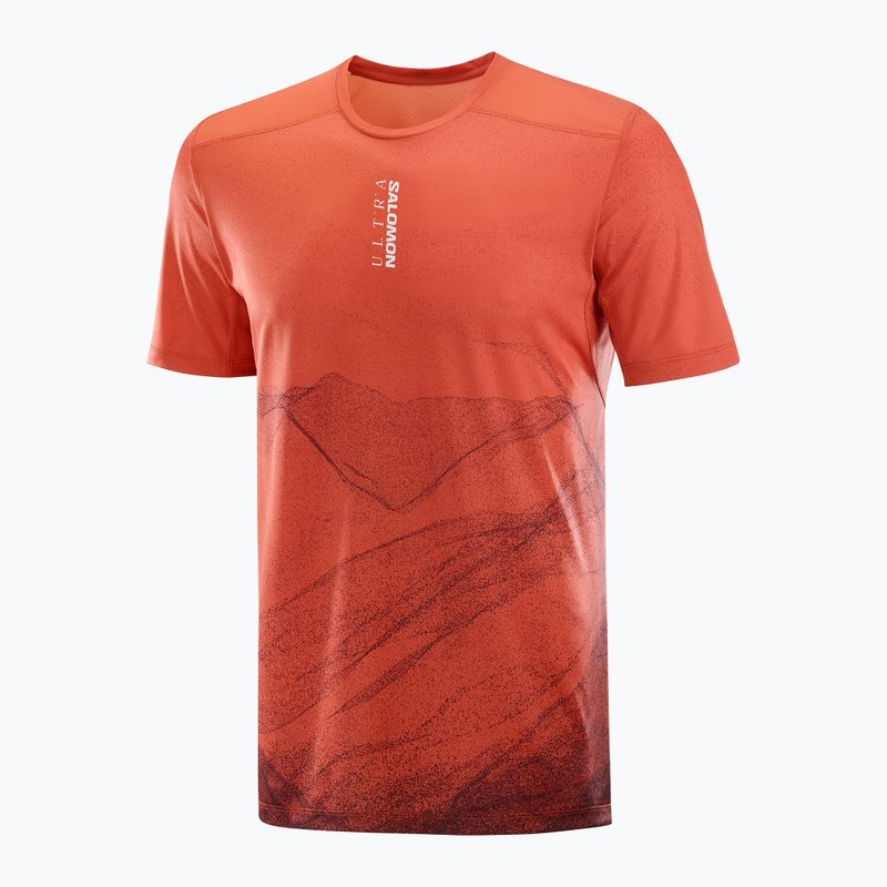 Мъжка тениска за бягане Salomon S/Lab Ultra Tee Aop burnt sienna 4