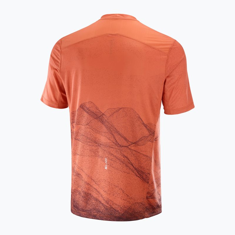 Мъжка тениска за бягане Salomon S/Lab Ultra Tee Aop burnt sienna 5