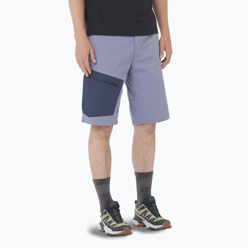 Мъжки шорти за трекинг Salomon Outerpath Utility blue granite / blue nights