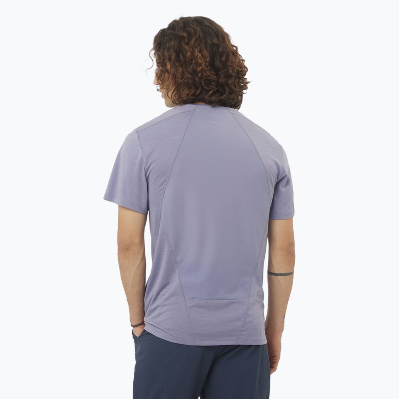 Мъжки потник Salomon Outline Tee blue granite 2