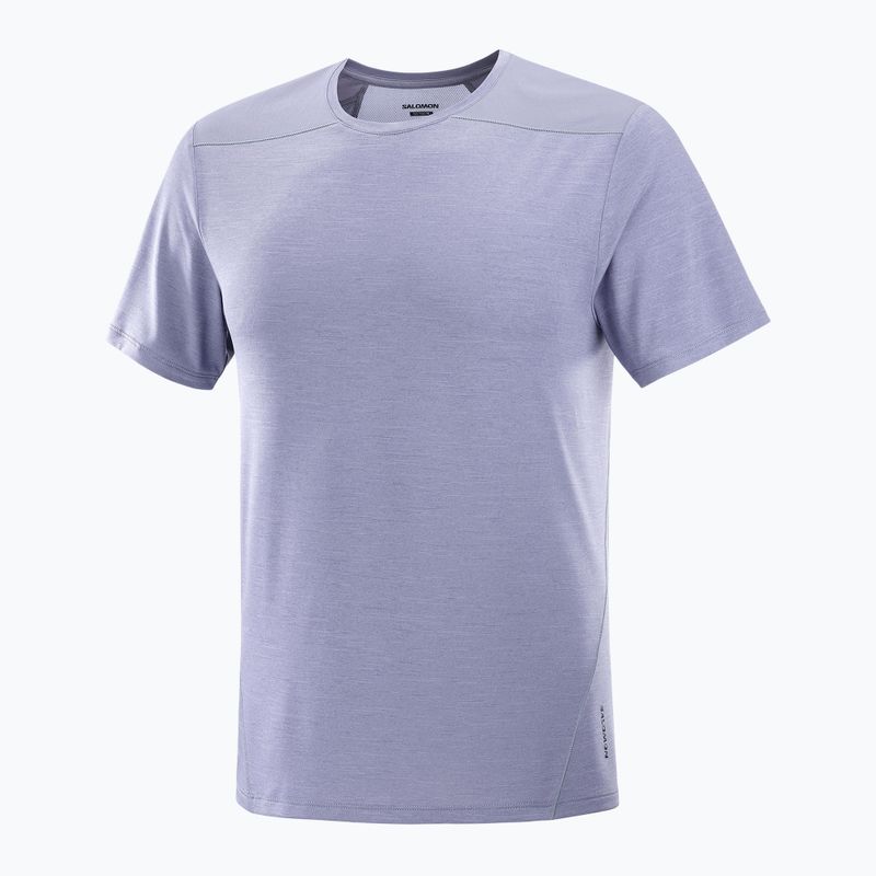 Мъжки потник Salomon Outline Tee blue granite 4