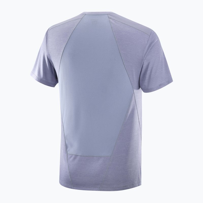 Мъжки потник Salomon Outline Tee blue granite 5