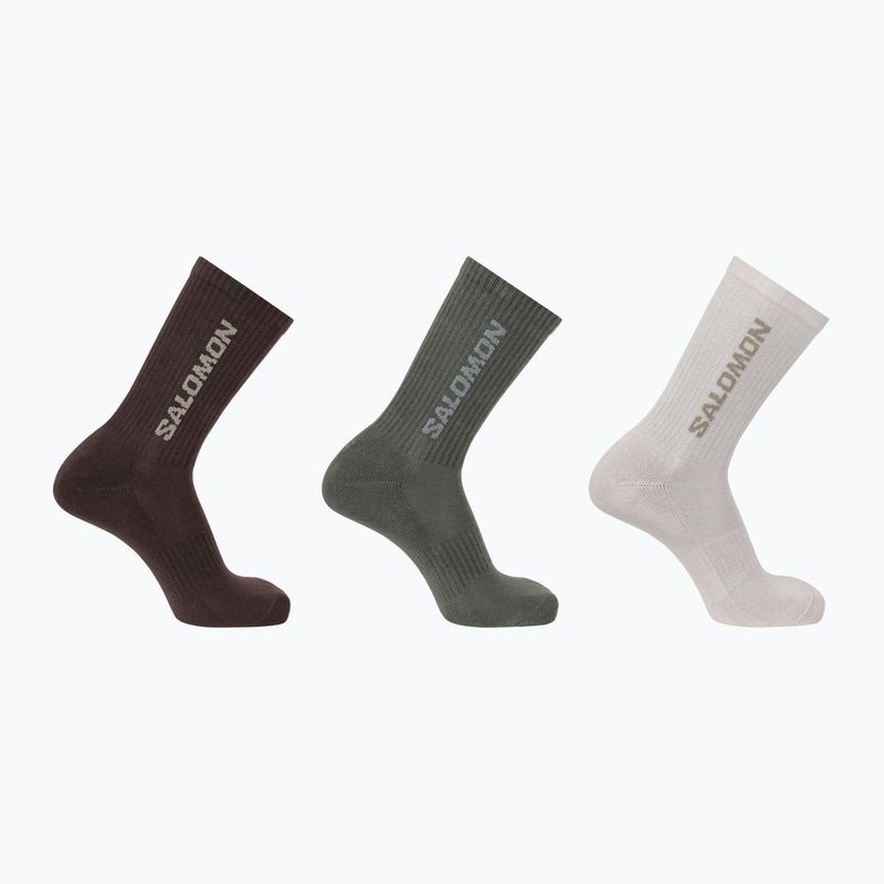 Чорапи Salomon Everyday Crew 3 чифта silver cloud/sedona sage
