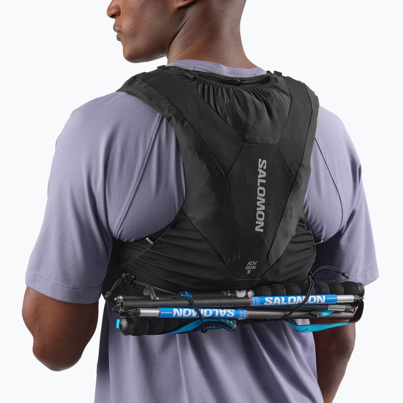 Salomon Advance Skin 5 Комплект жилетка за бягане черна 5