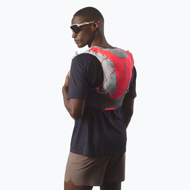 Жилетка за бягане Salomon ADV SKIN 12 Set castelrock/alloy/neon flame 4