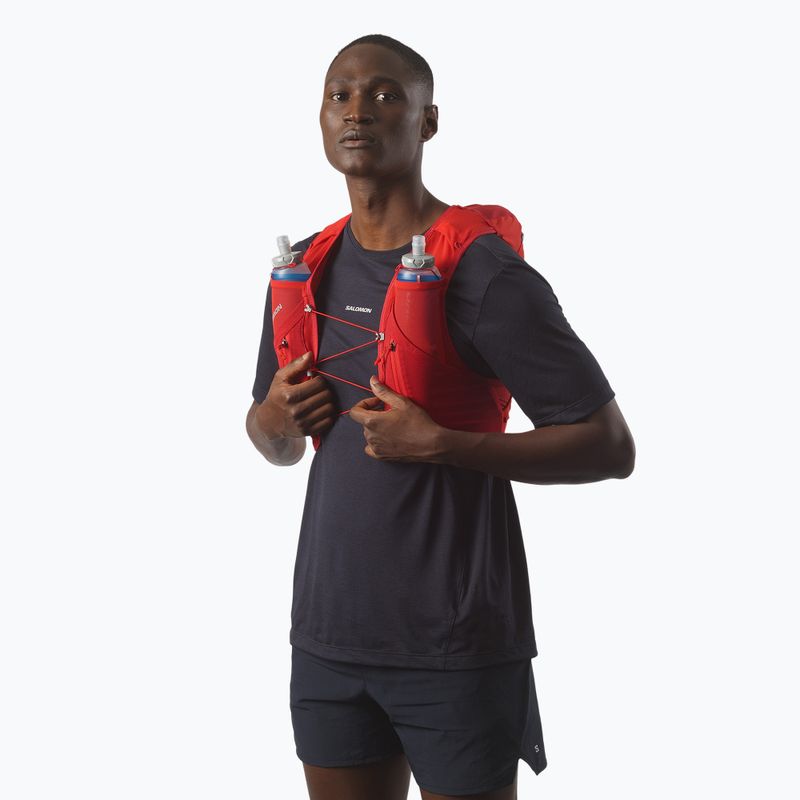 Жилетка за бягане Salomon ADV SKIN 12 Set flame scarlet/haude red 3