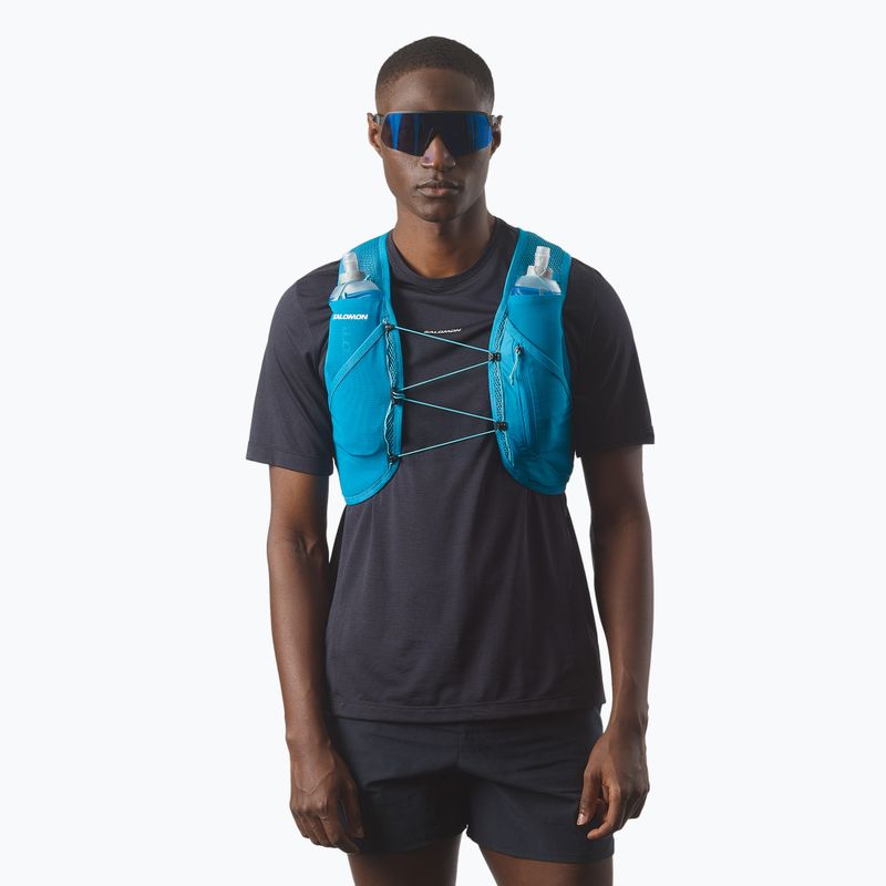 Salomon Active Skin 4 Комплект жилетка за бягане синя danube/blue curacao 2