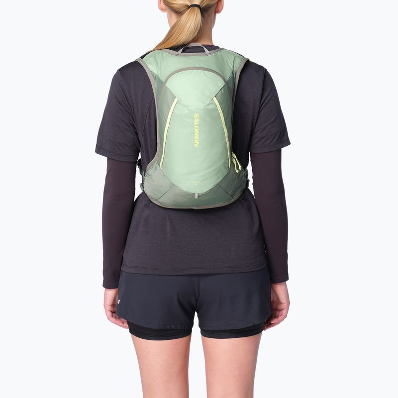 Раница за бягане Salomon Cross 8 green milieu/agave green 3