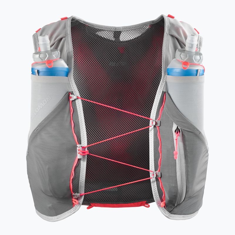 Salomon Advance Skin 5 Set жилетка за бягане castelrock/alloy/neon flame