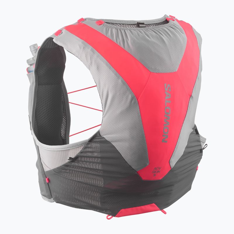 Жилетка за бягане Salomon ADV SKIN 5 Set castelrock/alloy/neon flame 2