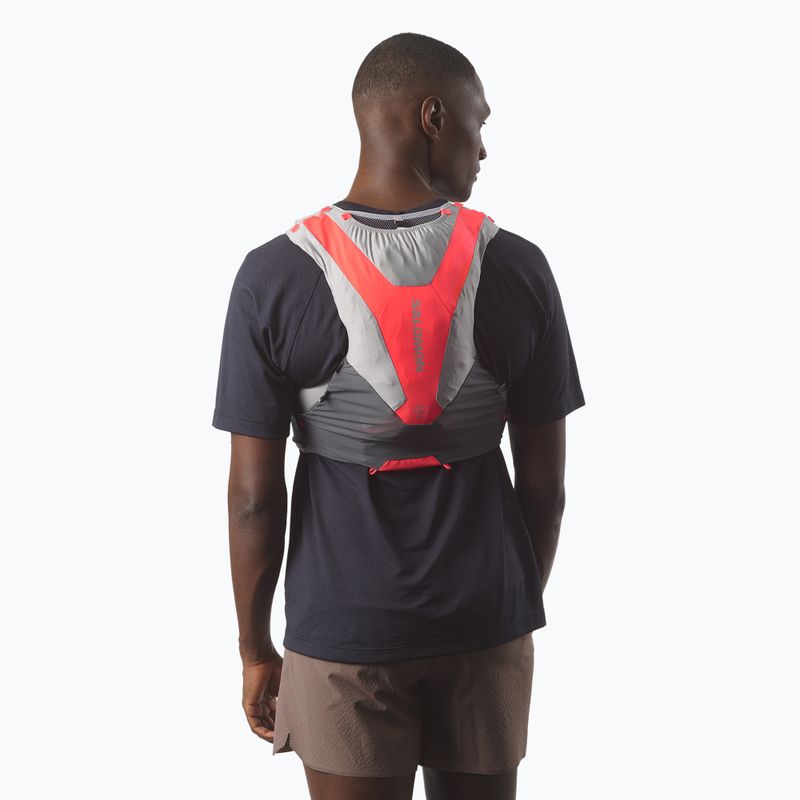 Жилетка за бягане Salomon ADV SKIN 5 Set castelrock/alloy/neon flame 4