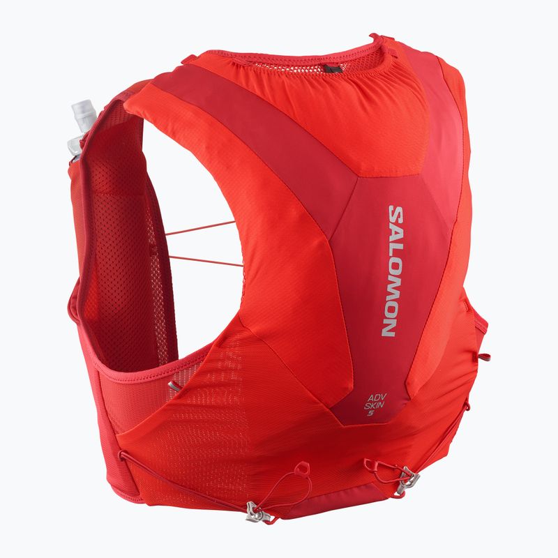 Salomon Advance Skin 5 Set жилетка за бягане flame scarlet/haute red 2