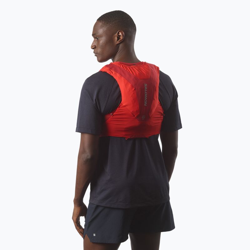 Жилетка за бягане Salomon ADV SKIN 5 Set flame scarlet/haute red 4