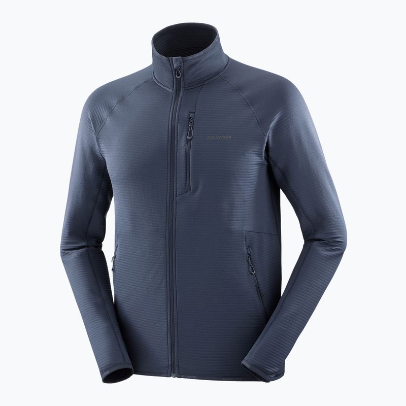 Мъжки потник за трекинг Salomon Lightwarm Full Zip blue nights 7