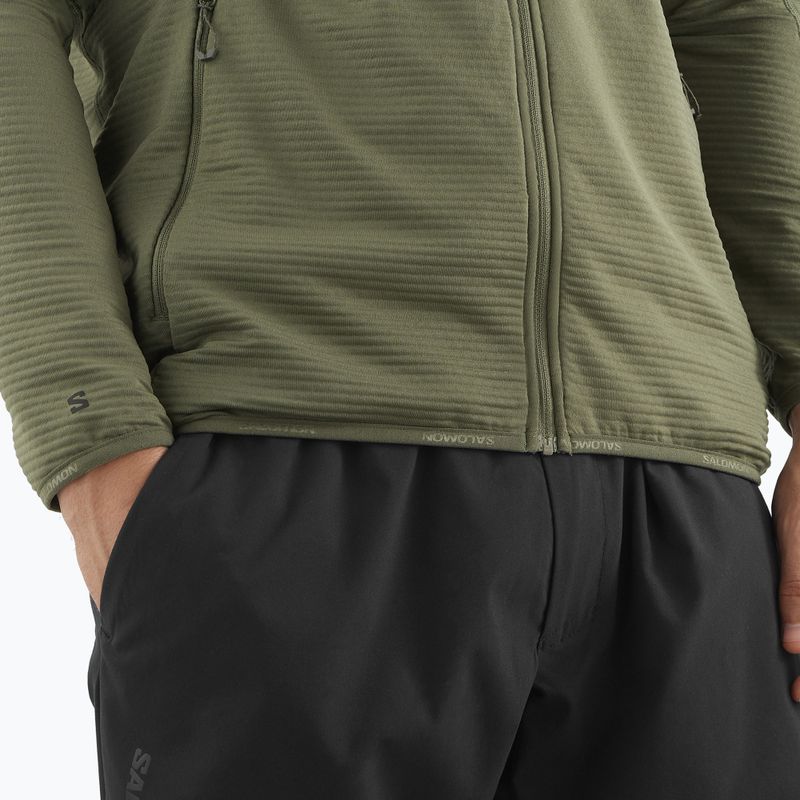 Мъжки суитшърт за трекинг Salomon Essential Lightwarm Full Zip grape leaf 5