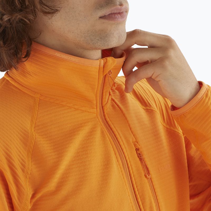 Мъжки потник Salomon Lightwarm Full Zip turmeric trekking 3