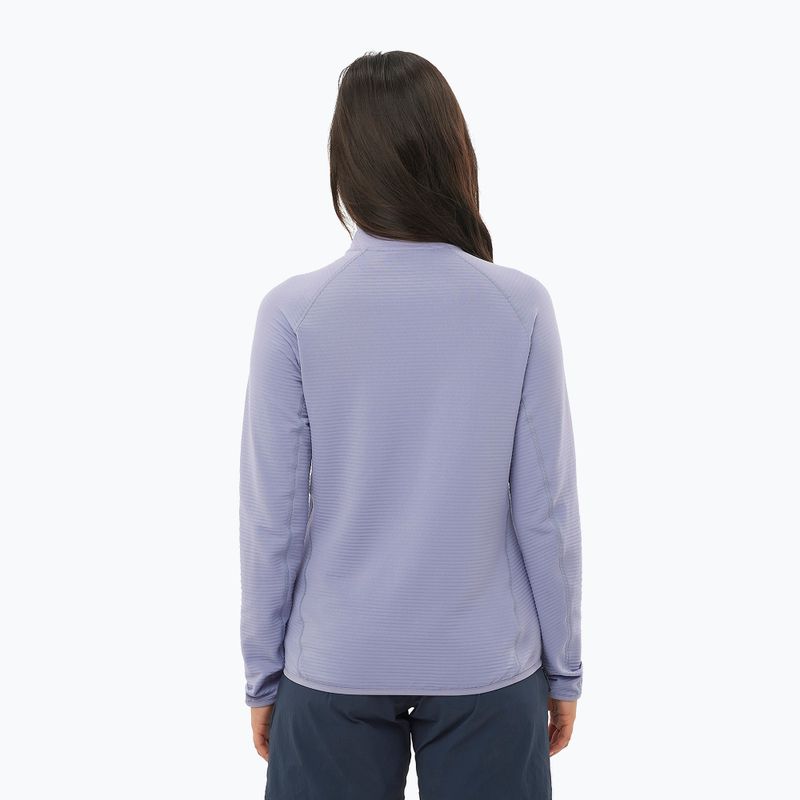 Дамски суитшърт за трекинг Salomon Essential Lightwarm Half Zip blue granite 2