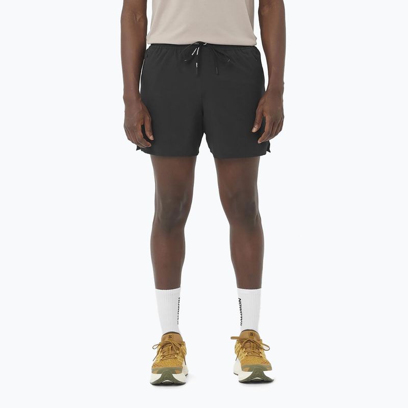 Мъжки шорти за бягане Salomon SHAKEout Core 5" deep black