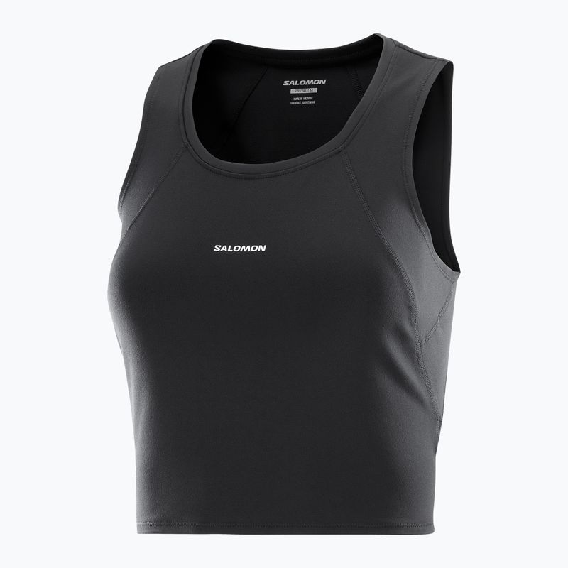 Дамска тениска за бягане Salomon SHAKEout Bliss Tanklette deep black 4