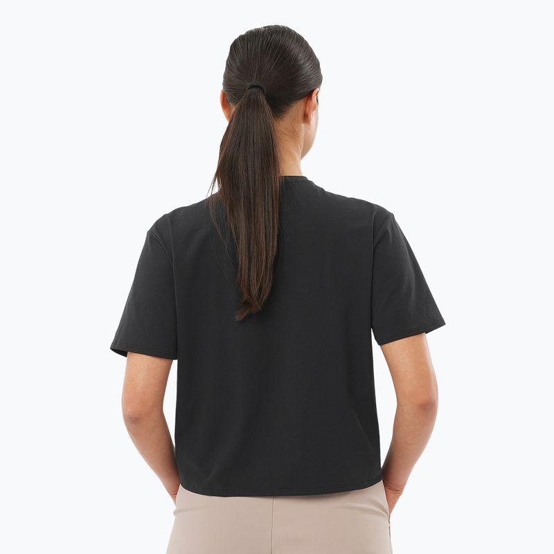 Дамски потник Salomon Trackline Tee SS deep black 2