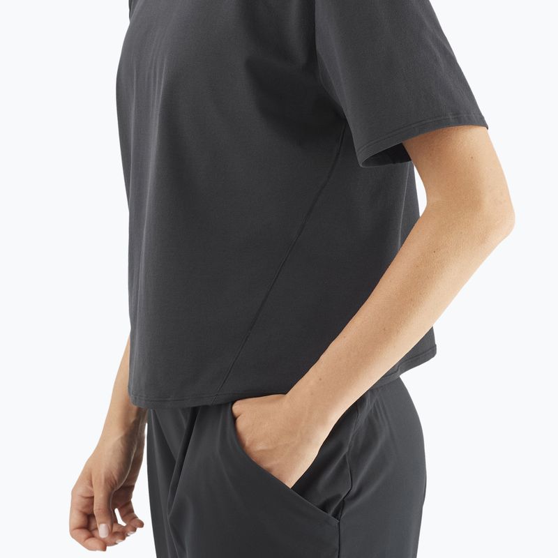 Дамски потник Salomon Trackline Tee SS deep black 3