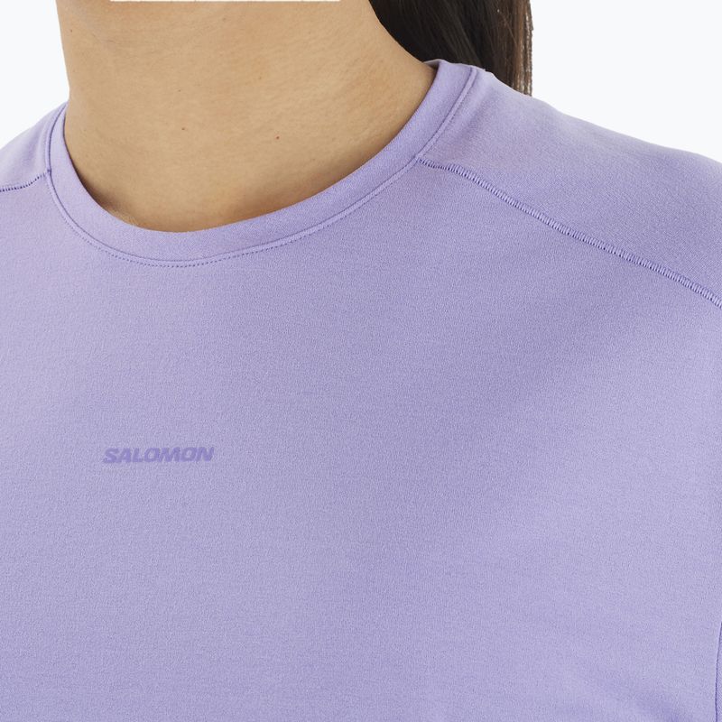 Дамска тениска Salomon Trackline SS violet tulip 3
