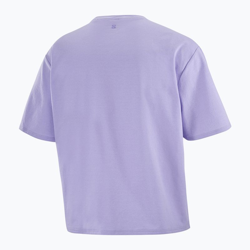 Дамска тениска Salomon Trackline SS violet tulip 7