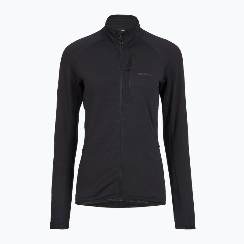 Дамски поларен суитшърт Salomon Lightwarm Full Zip deep black 5