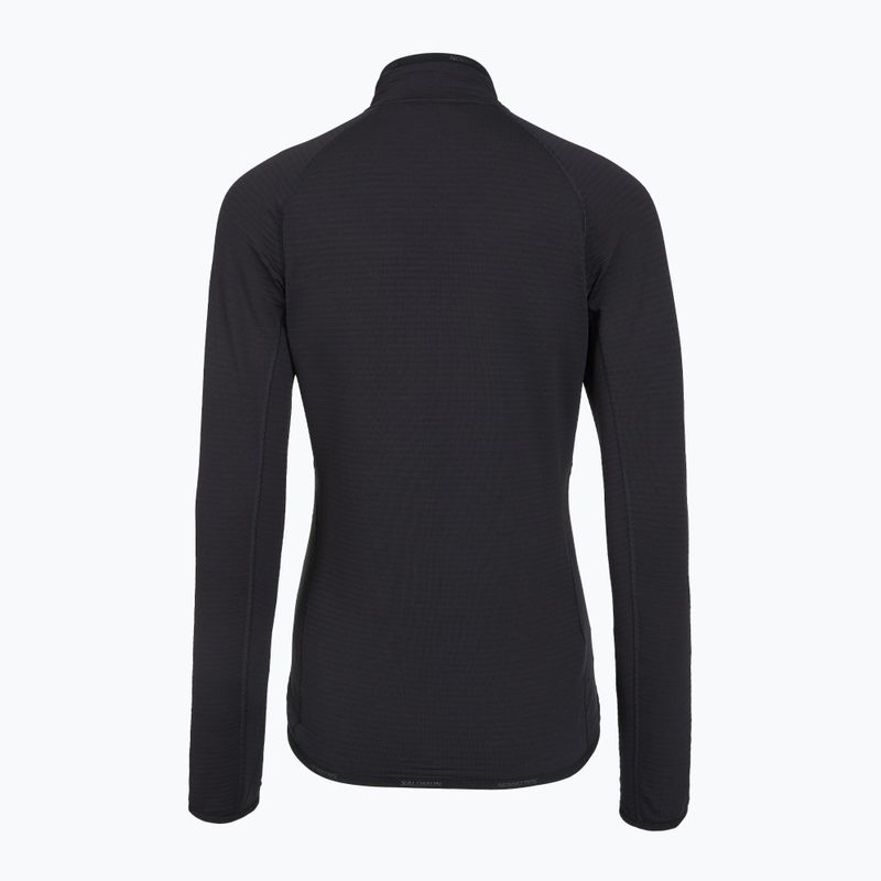 Дамски поларен суитшърт Salomon Lightwarm Full Zip deep black 6