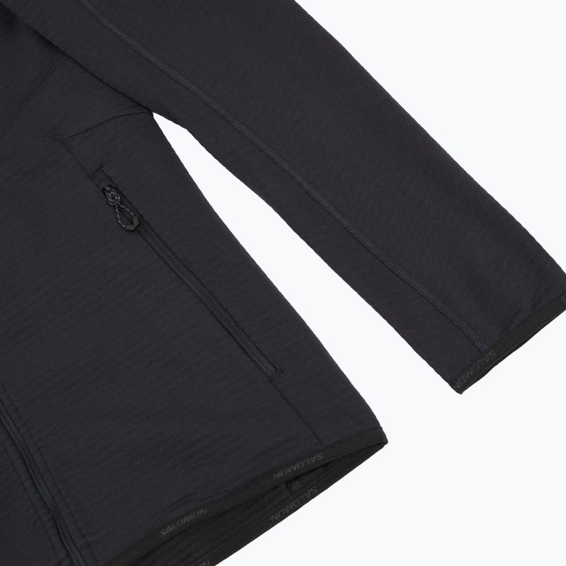 Дамски поларен суитшърт Salomon Lightwarm Full Zip deep black 8