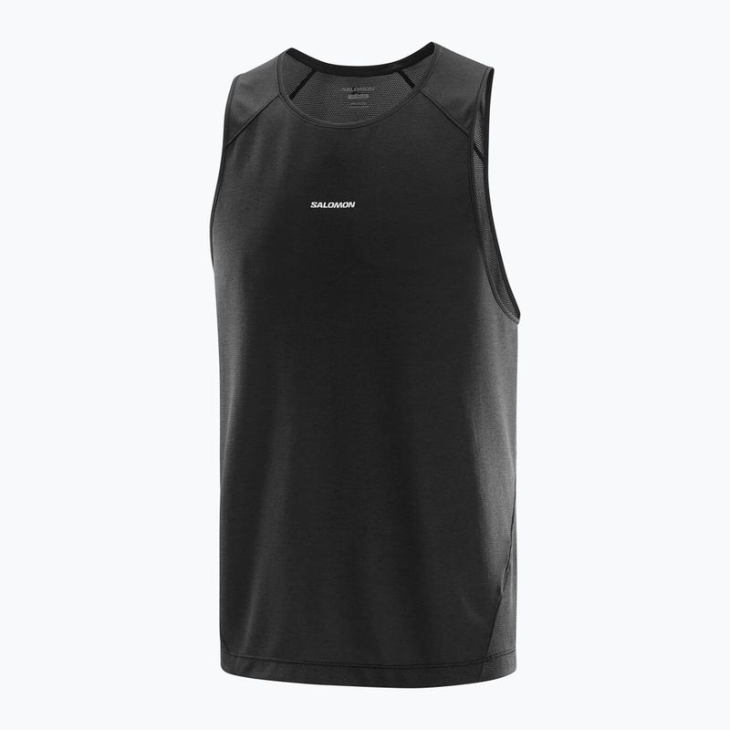 Мъжки потник за бягане Salomon Shakeout Core Tank deep black 4